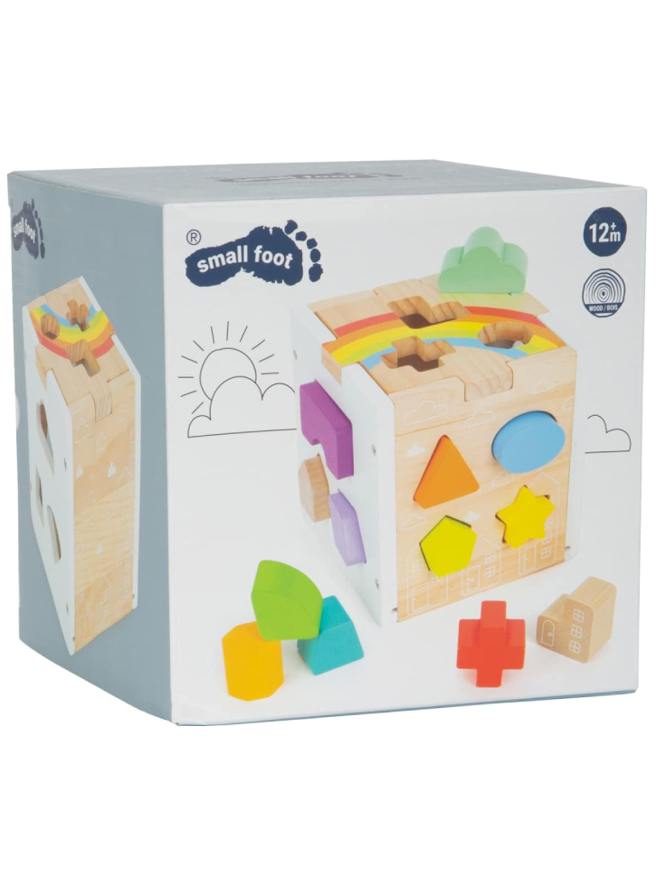 Small Foot Pillow Box Rainbow (i-sf11777)