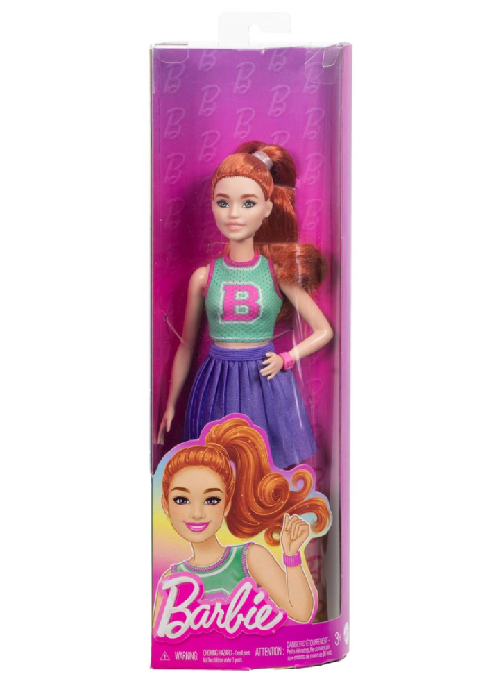 Barbie Fashionistas #232 Ginger Hair With Freckles Doll (hyt90)