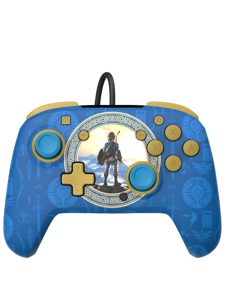 Pdp Rematch Wired Controller Zelda Hyrule Blue