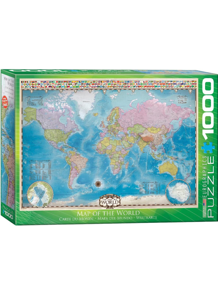 Eurographics Puzzle Map Of The World 1000 Pieces