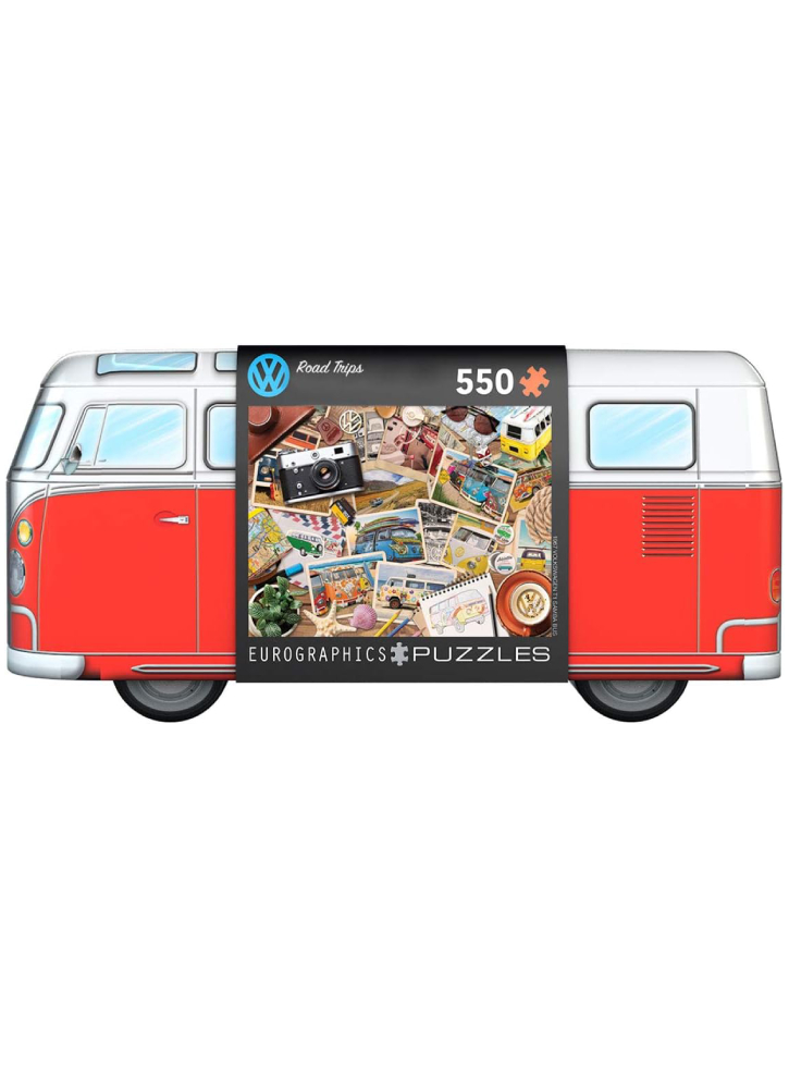 Eurographics Puzzle Road Trip In Vw Bus Tinbox 550 Pieces