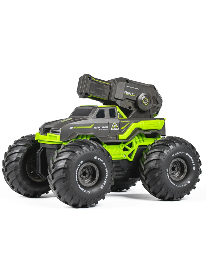 Tec-toy Water Shooting R/c Car 2,4ghz, 7,4v 500mah Green (534646)