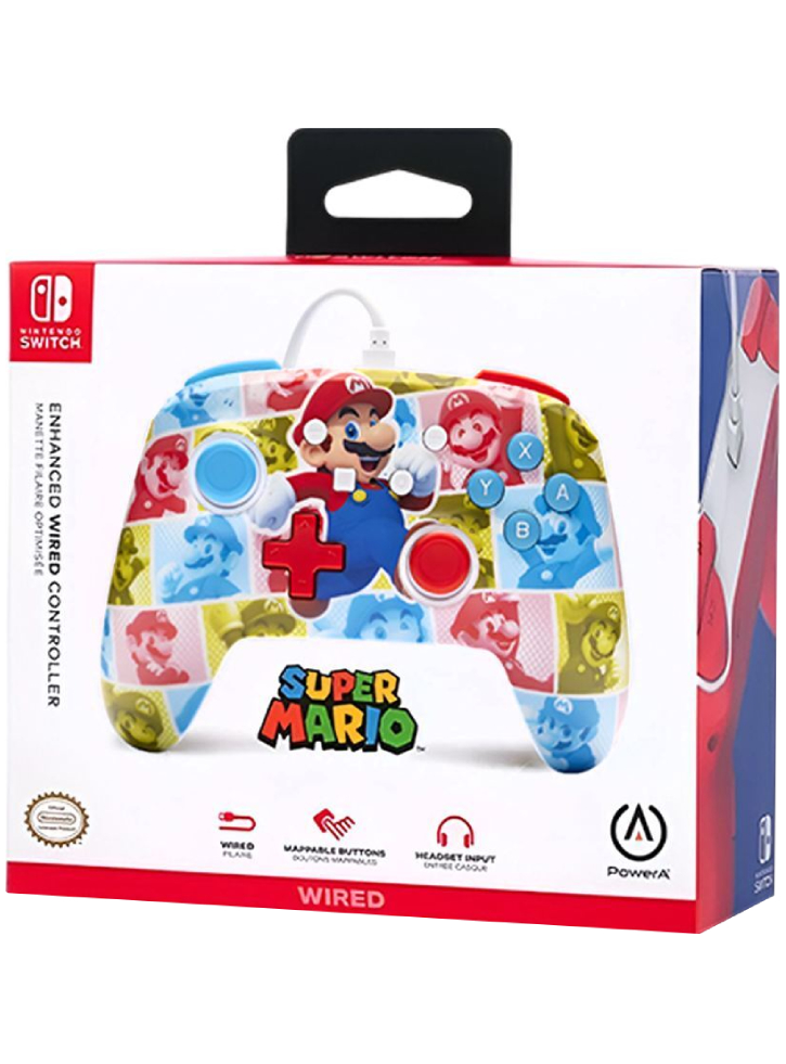 Powera Enhanced Wired Controller Mario Hero Reel