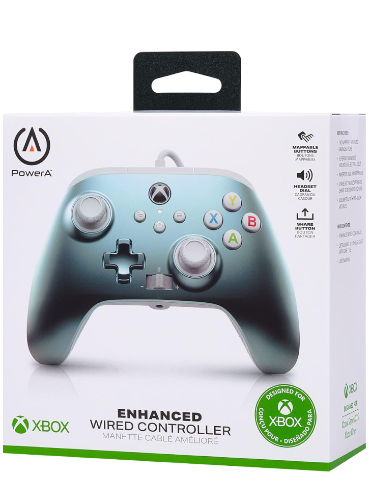 Powera Enhanced Wired Controller Metallic Ice