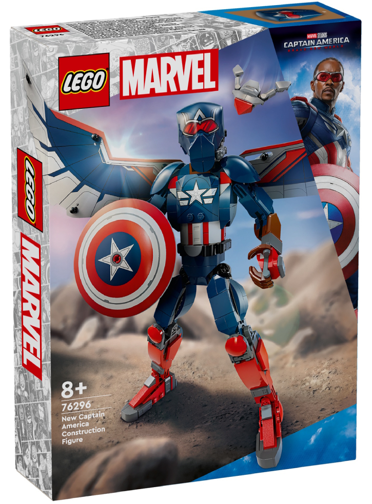 Lego Marvel New Captain America Construction Figure (76296)