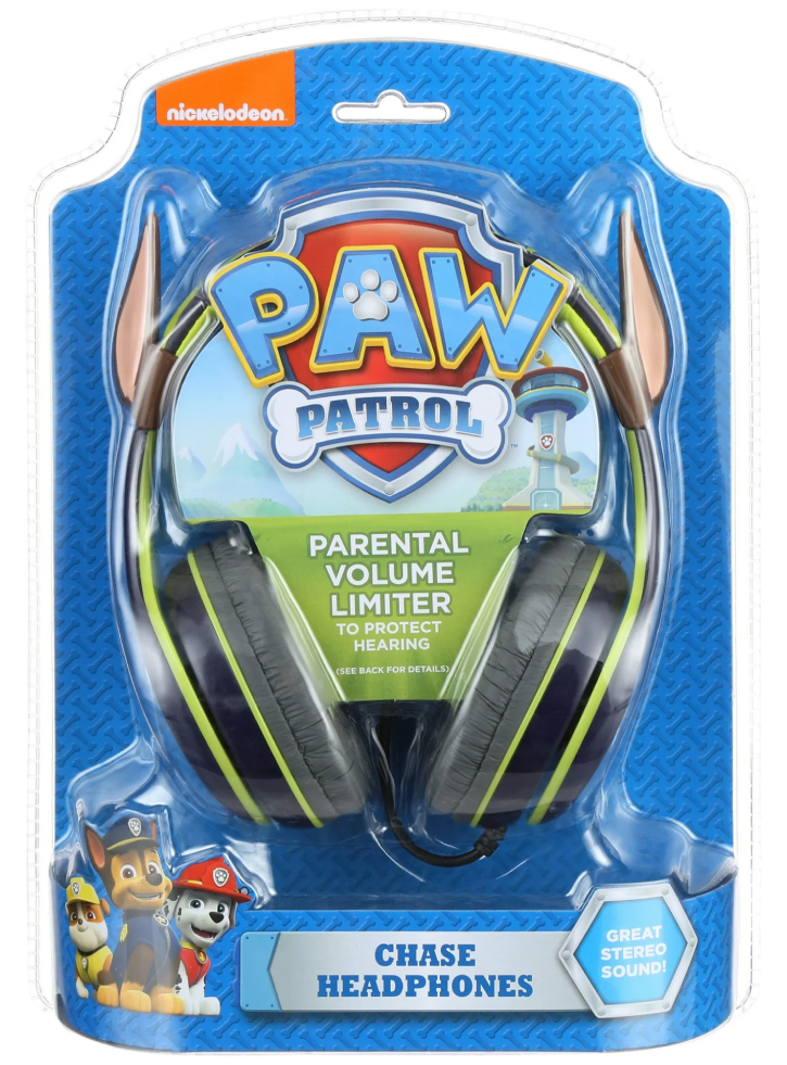 Ekids Disney Paw Patrol Chase Youth Headphones - Volume Control