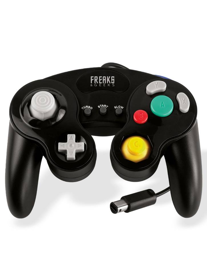 Wii/gc Black Controller Turbo And Slow Motion