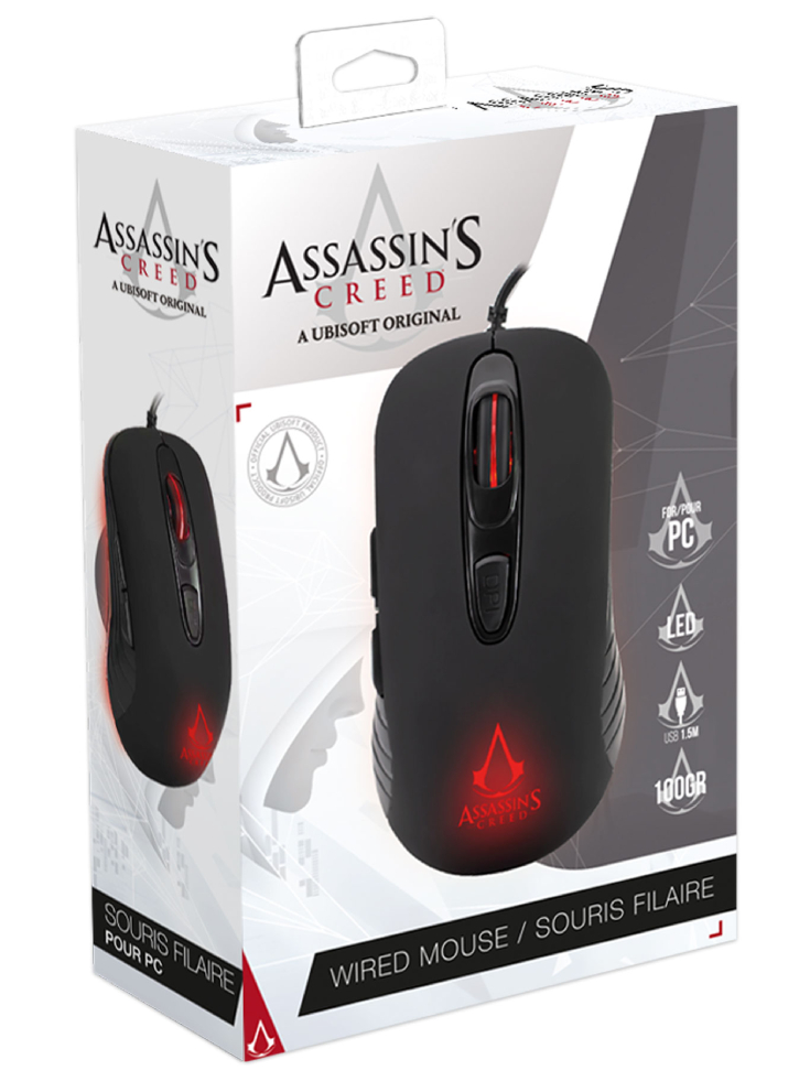 Assassin\'s Creed Gaming Mouse 3600 Dpi Led-black