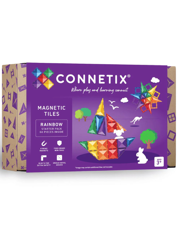 Connetix Rainbow Starter Pack 60 Pieces (ct-r-00060-st)