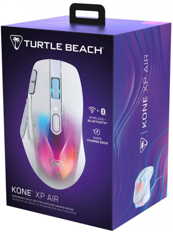 Turtle Beach Kone Xp Air Wireless Mouse & Charging Dock White