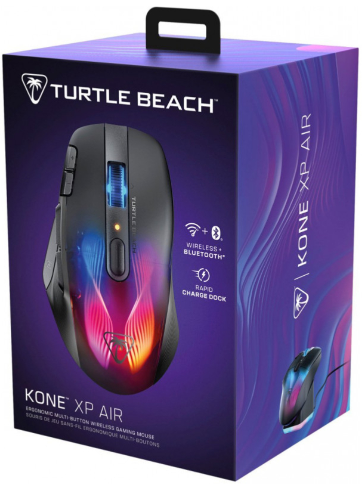 Turtle Beach Kone Xp Air Wireless Mouse & Charging Dock Black