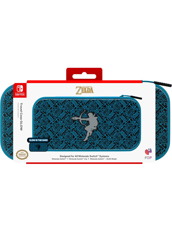 Pdp Deluxe Travel Glow Case Zelda Link