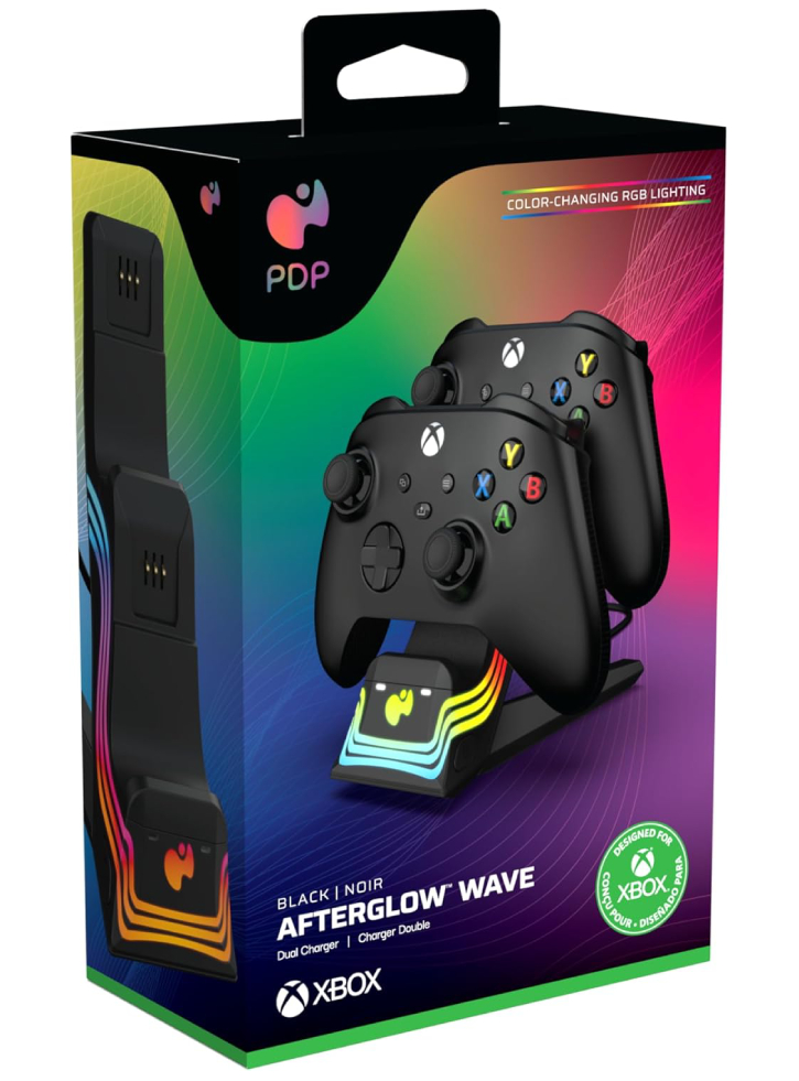 Pdp Afterglow Wave Dual Charger Black