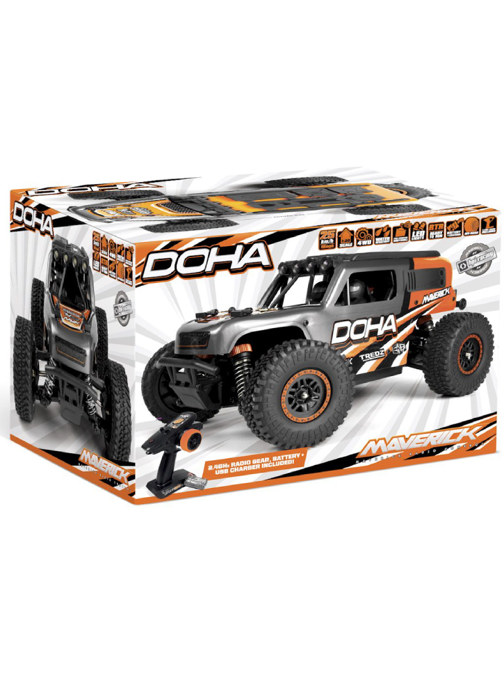 Maverick Doha 1/20 4wd Electric Truck Orange (150702)