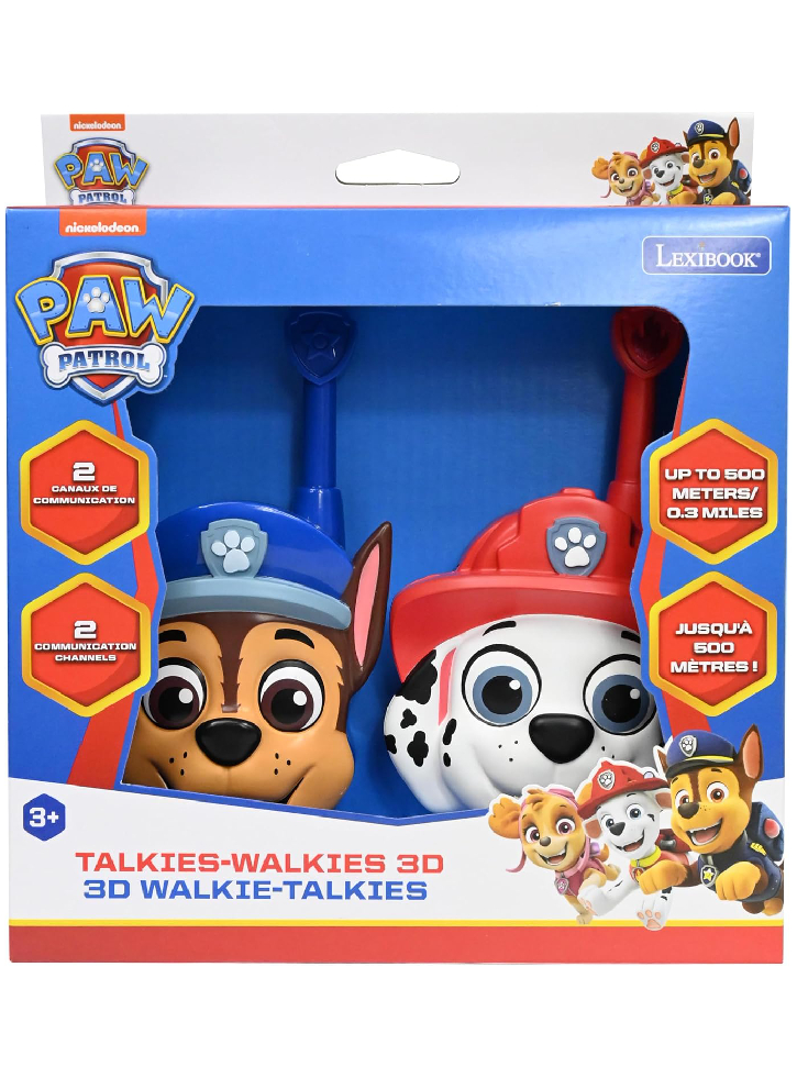 Lexibook 3d Paw Patrol Walkie Talkies (tw18pa)