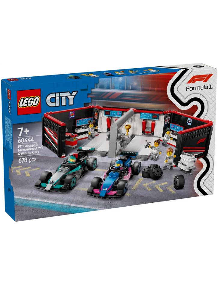 Lego City F1(r) Garage & Mercedes-amg & Alpine Cars (60444)