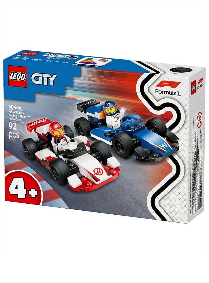 Lego City F1(r) Williams Racing & Haas F1(r) Race Cars (60464)