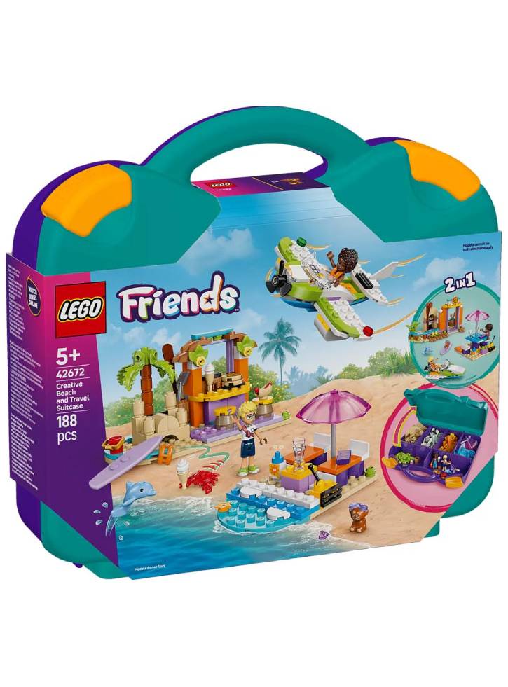 Lego Friends Creative Beach And Travel Suitcase (42672)