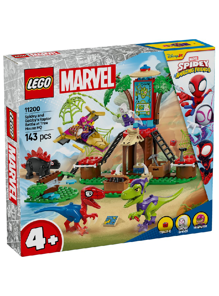 Lego Spidey Spidey And Gobby\'s Raptor Battle At Tree House Hq (11200)