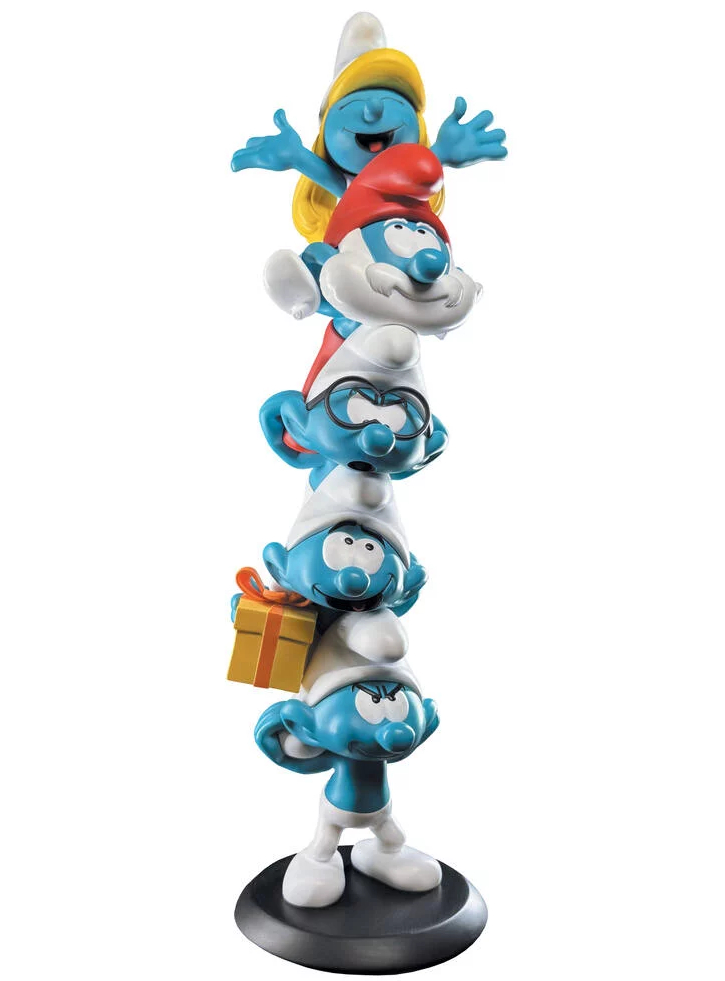 The Smurfs Resin Smurfs Column Polychrome Edition 50cm