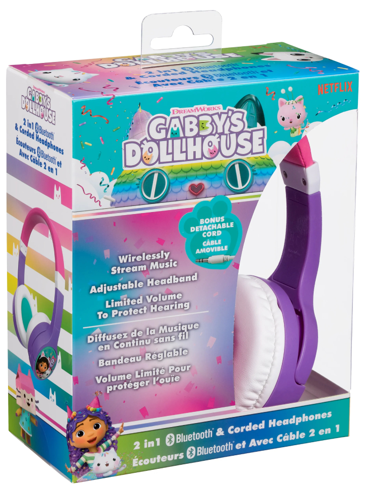 Ekids Gabby\'s Dollhouse Wireless Bluetooth Headphones