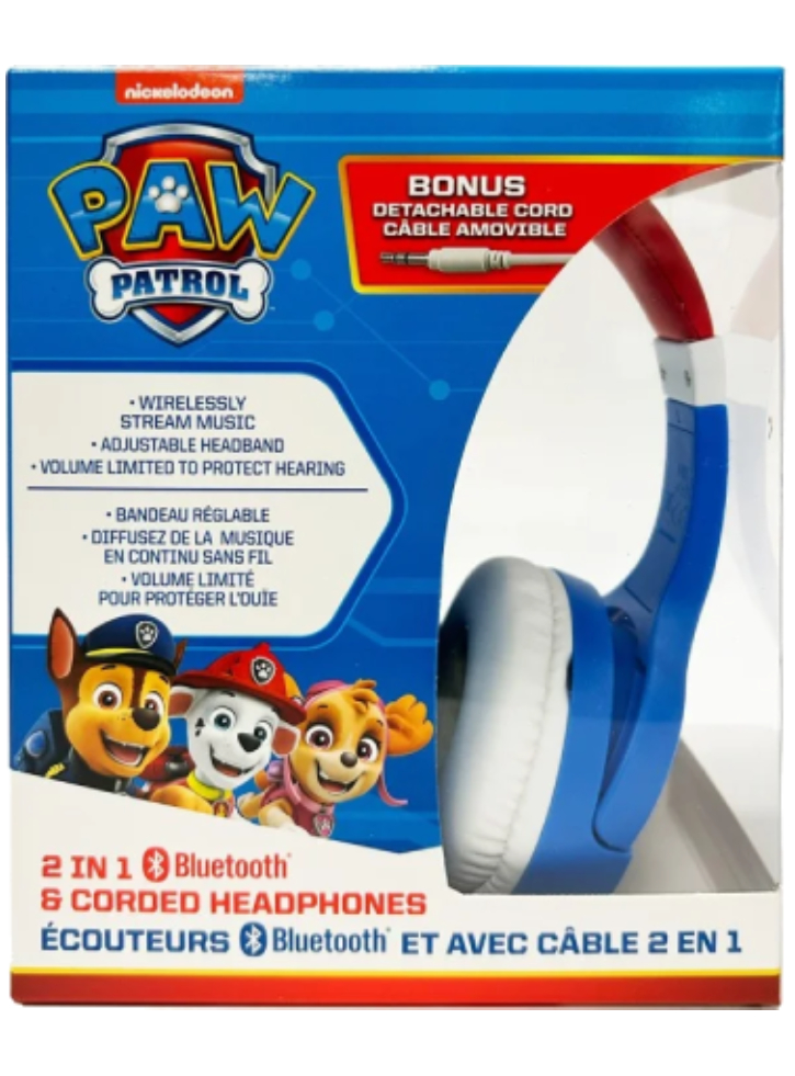 Ekids Paw Patrol Bluetooth Headphones