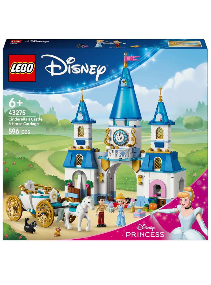 Lego Disney Princess Cinderella\'s Castle & Horse Carriage (43275)