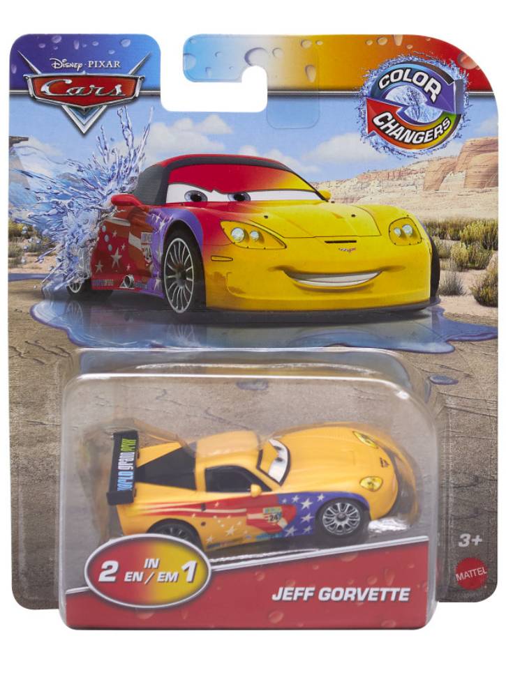 Disney Cars Color Changers Jeff Gorvette (hrx46)