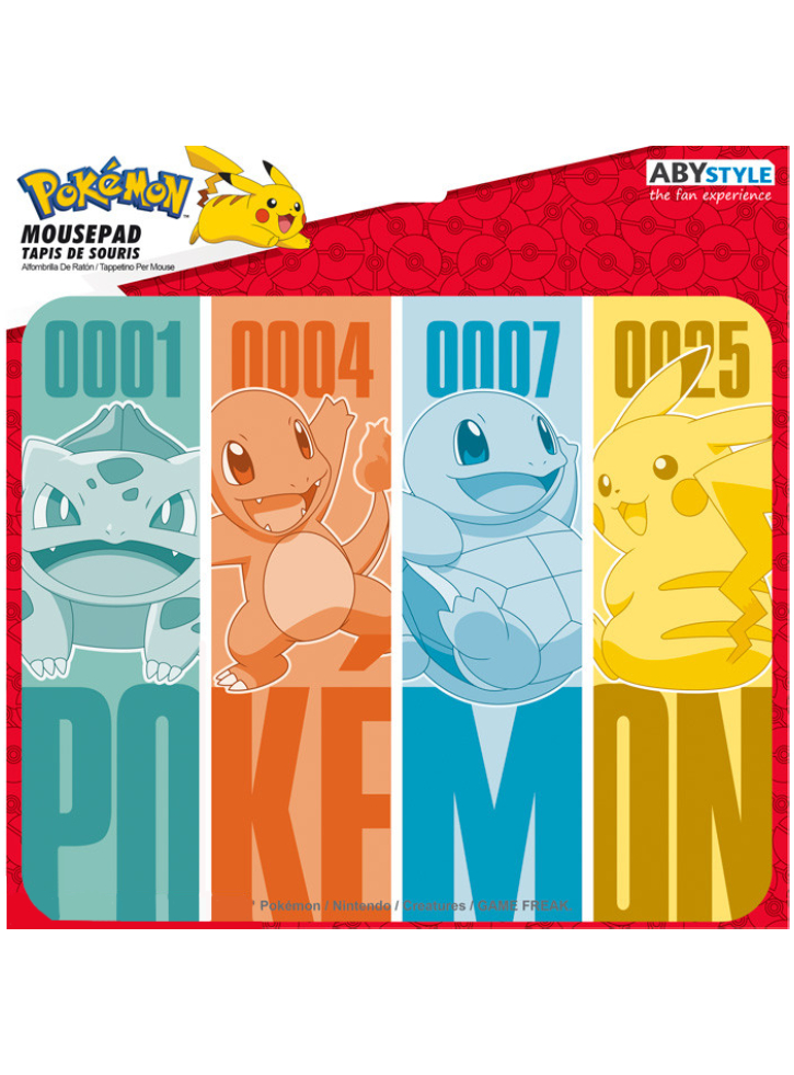 Pokemon Flexible Mousepad Kanto Starters