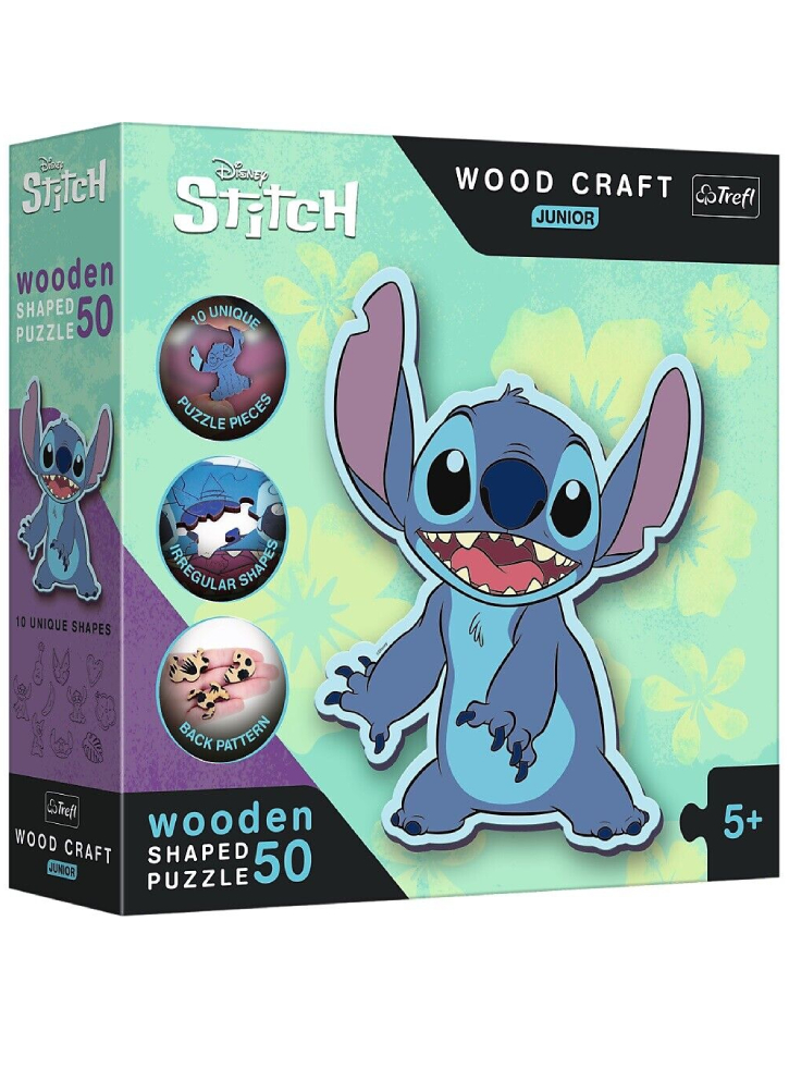 Trefl Wooden Shaped Junior Lilo & Stitch 50 Pieces (tfl20205)