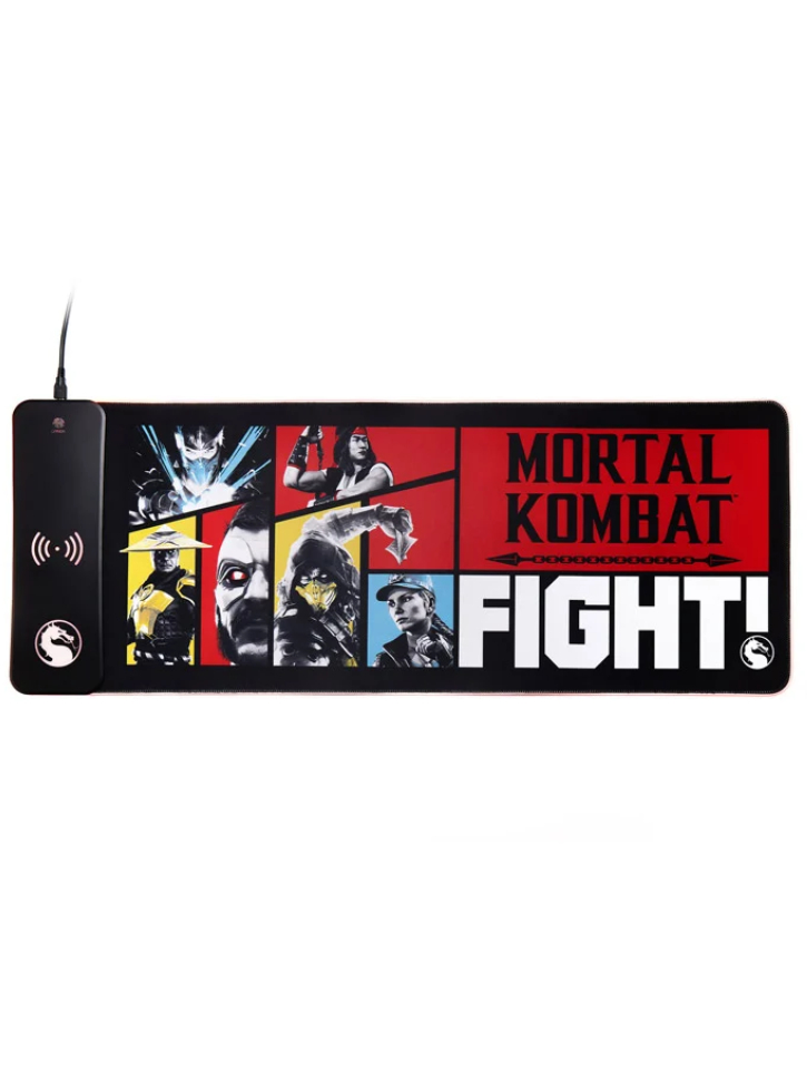 Numskull Mortal Kombat Oversize Gaming Mat & Mobile Charger