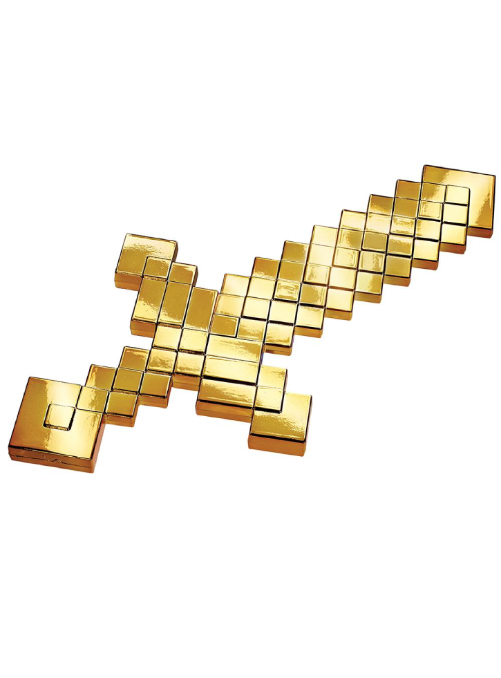 Disguise Minecraft Sword Anniversary Gold (166279-20l)