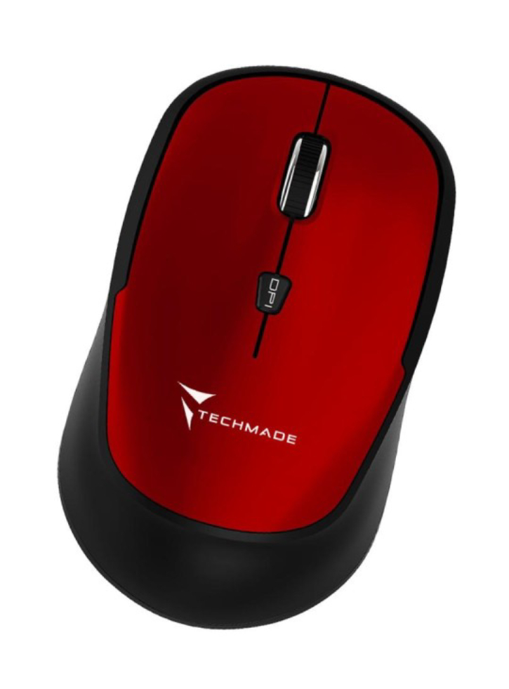 Techmade Mouse Wireless Tm-xj35 Red