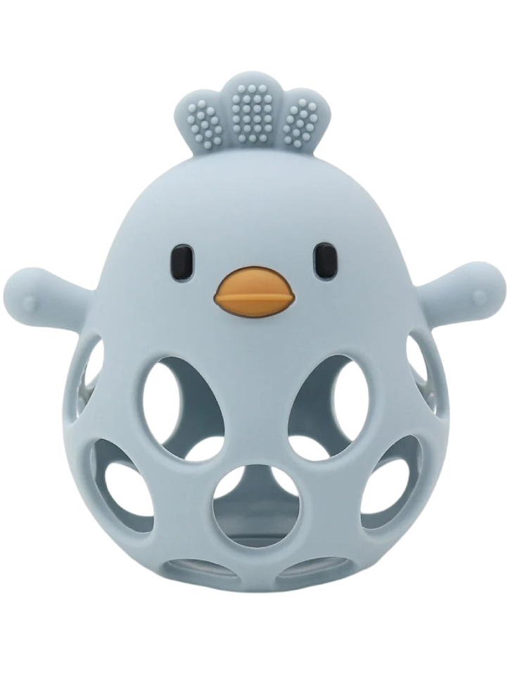 Magni Teether Ball Duckling In Lfgb Siliconee, Blue (5632)