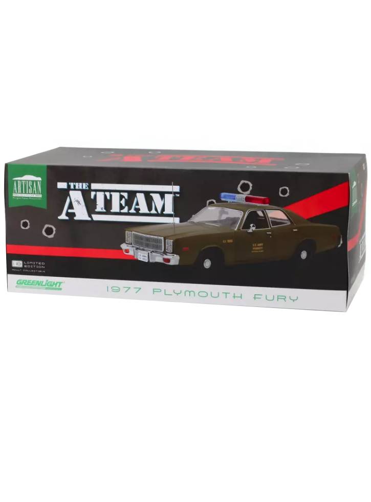 Greenlight Collectibles 1/18 The A-team (1983-87 Tv) 1977 Plymouth Fury Us Army Police