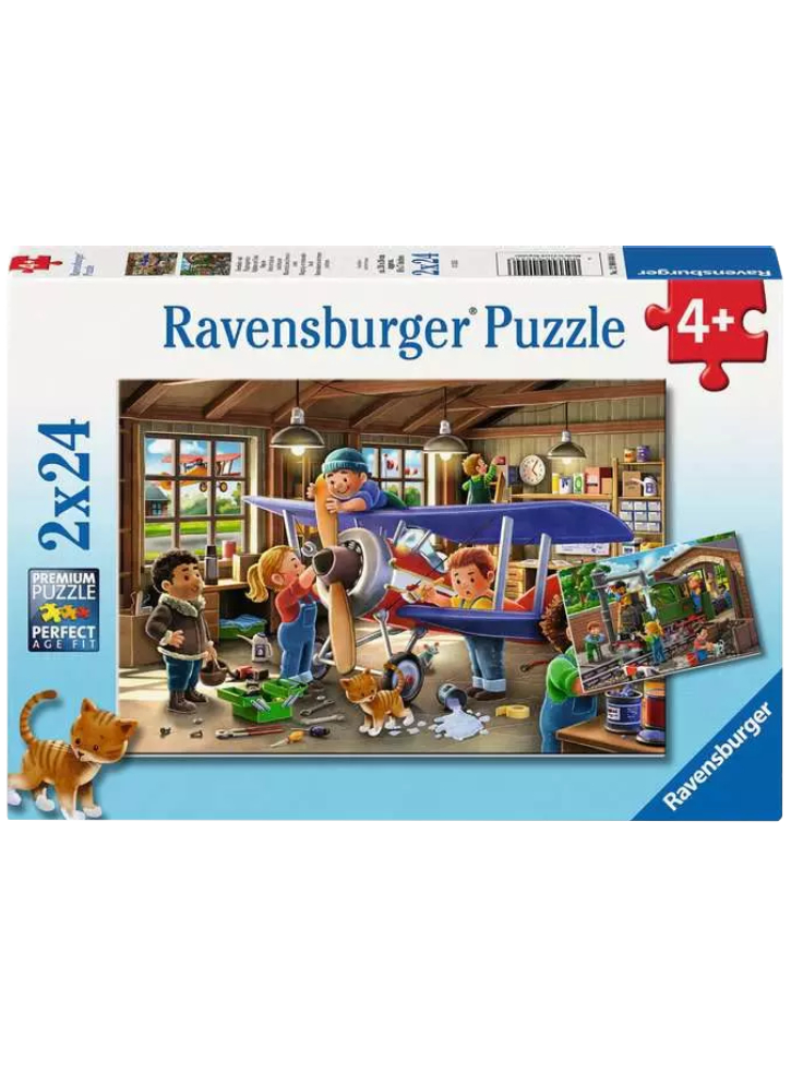 Ravensburger Airplane & Train Repairs 2x24pcs (12004044)