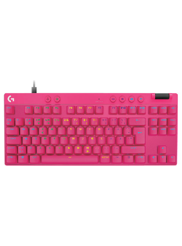 Logitech G Pro X Tkl Rapid Tenkeyless Gaming Keyboard Pink (nordic)