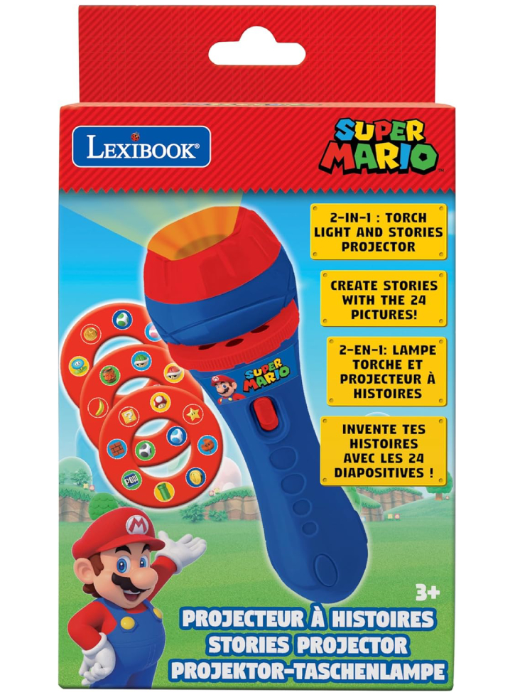 Lexibook Super Mario Theme Stories Projector And Torch Light (ltc050ni)