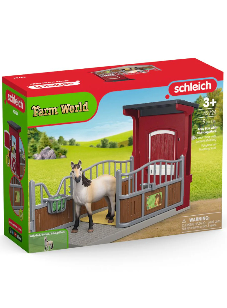 Schleich Ponybox With Mustang Mare (42724)