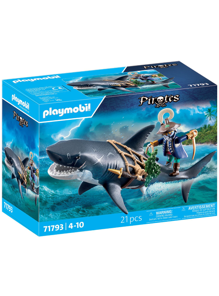 Playmobil Giant Shark With Pirate (71793)