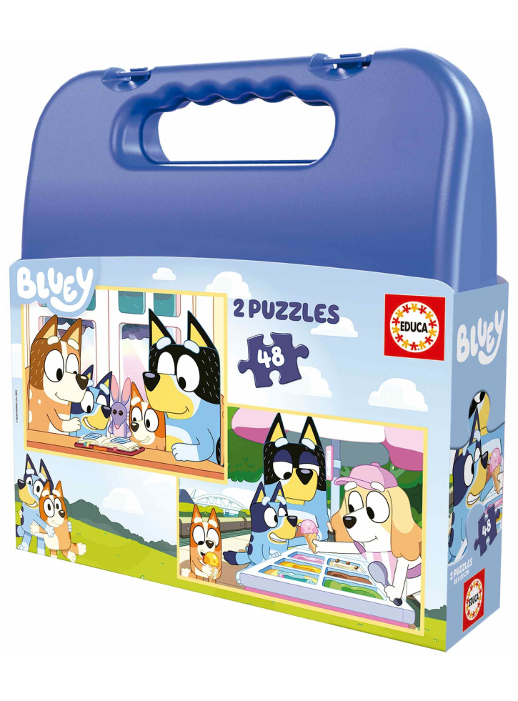 Puzzle Suitcase 2x48 Pcs Bluey (80-19831)