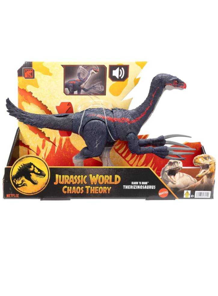 Mattel Jurassic World Chaos Theory Slash \'n Roar Therizinosaurus (jcg16)