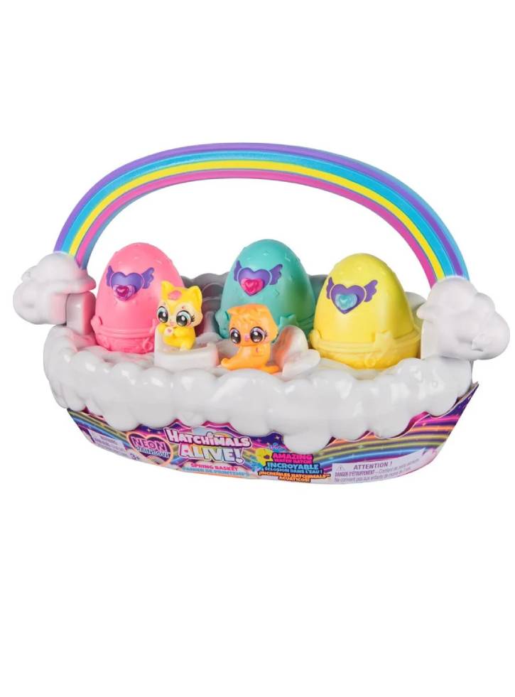 Hatchimals Alive Neon Rainbow Basket (6072741)