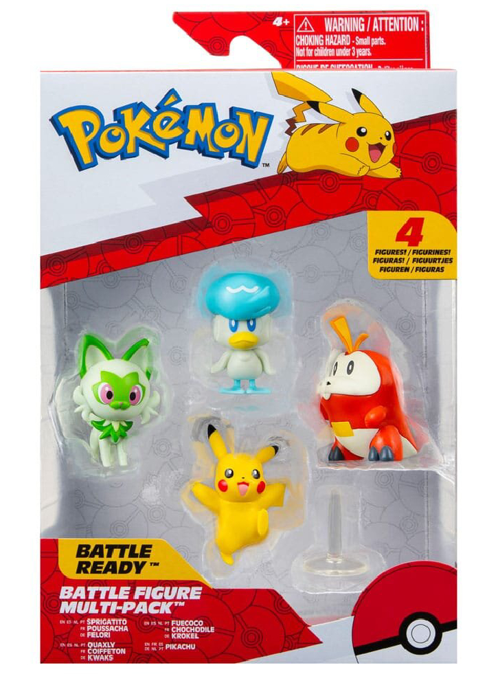 Pokemon Battle Figure Gen Ix 4 Pk (pkw3402)