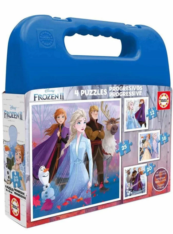 Disney 2, 4 In 1 Suitcase 12 Pieces Frozen (018114)