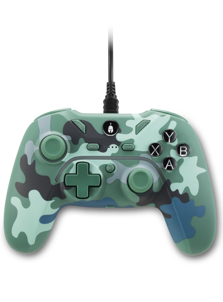 Spartan Gear Pelekys Wired Controller Green Camo