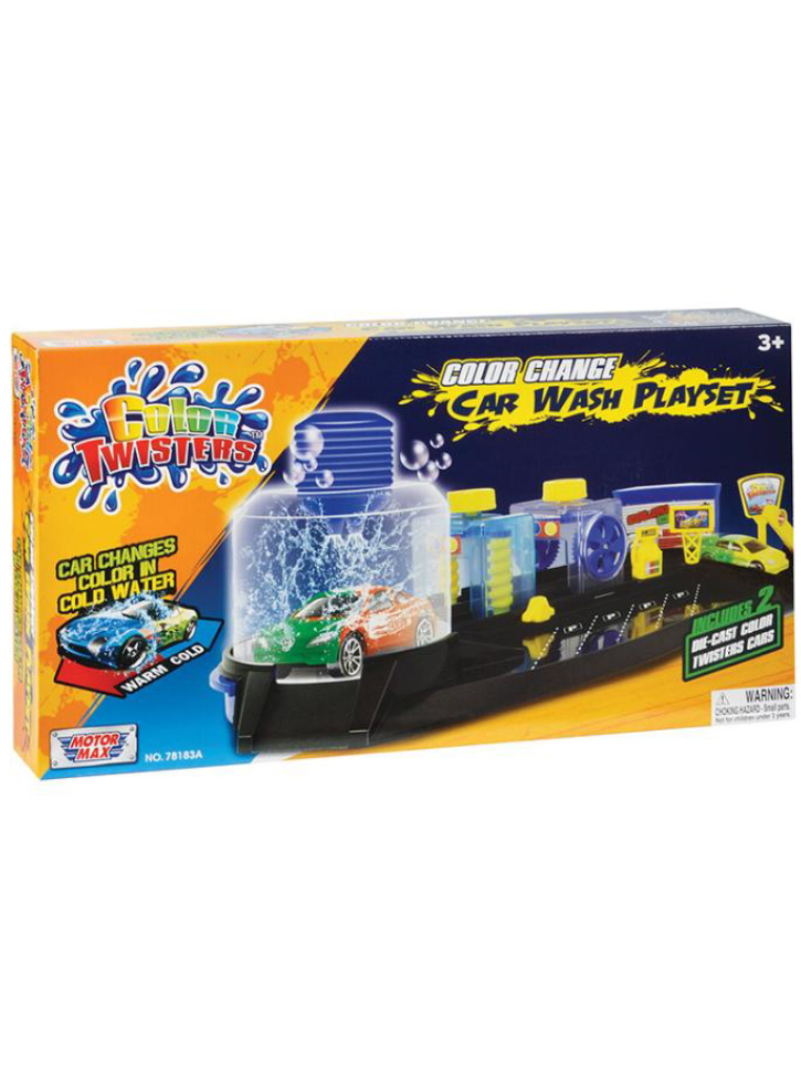 Motormax Twisters Colour Change Car Wash Playset (22411)