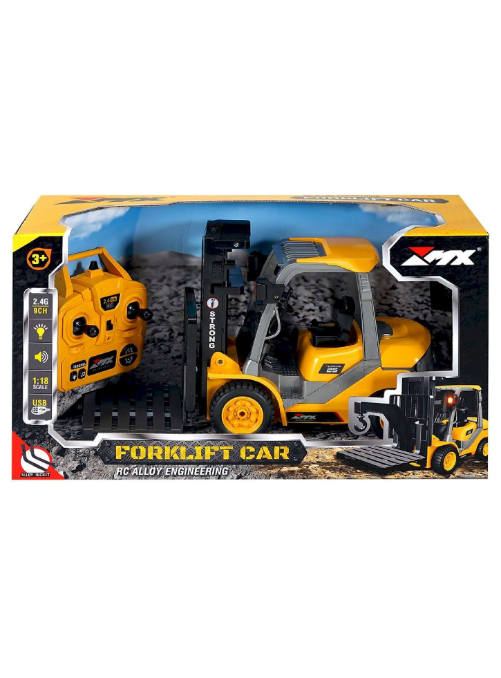 Mx R/c Constructions Forklift R/c 1:18 2,4ghz, 3,7v Li-ion, 9 Channels (471468)