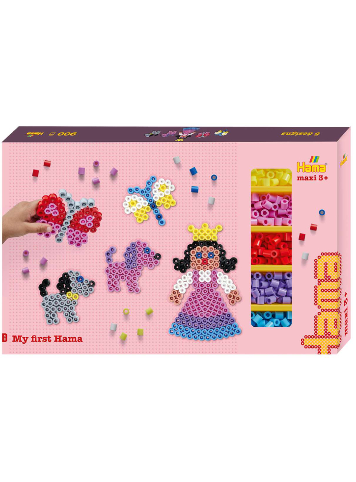 Hama Maxi Giant Gift Box With 900 Beads And 3 Pegboards (388717)