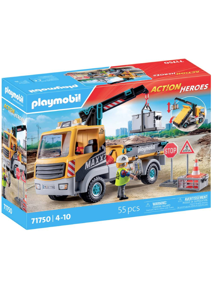 Playmobil Construction Truck With Crane (71750)